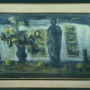 Rizah Štetić <br>Still life with a figurine, 1962 <br>Oil on canvas, 100.5 × 69 cm <br>Signed above on the right: Rštetić 62 <br>On the inner frame:  RŠtetić: „Mrtva priroda sa figurinom” ulje 1962